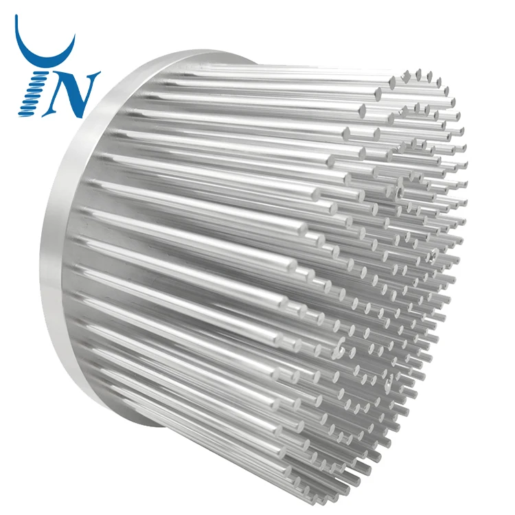 Custom High-performance Aluminum Profile Radiator Anodizing Finish Round Cold Forging Heat sink