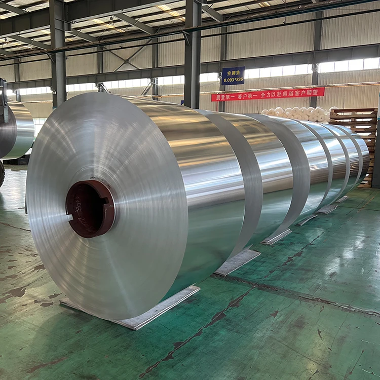 Factory Made Customized Food Grade Aluminum Foil 1235 8011 6 Micron Paper Jumbo Coil Aluminum Foil Rolls Price