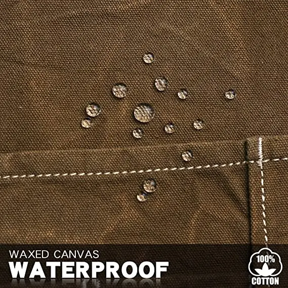 Custom logo  Cross Back Leather Strap Washed Cotton Canvas Tool Work Kitchen Cooking Baking Chef Apron