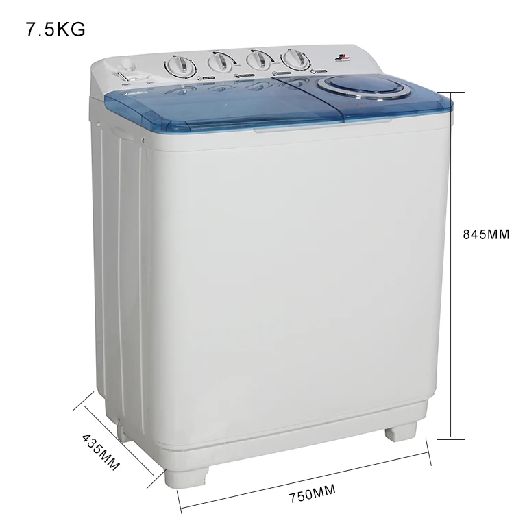 Factory custom plastic semi auto twin tub washing machine for house