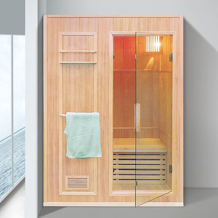 Finished wood thermwood barrel outdoor hemlock wet steam customize glass wholesale portable home lose weight steam sauna room