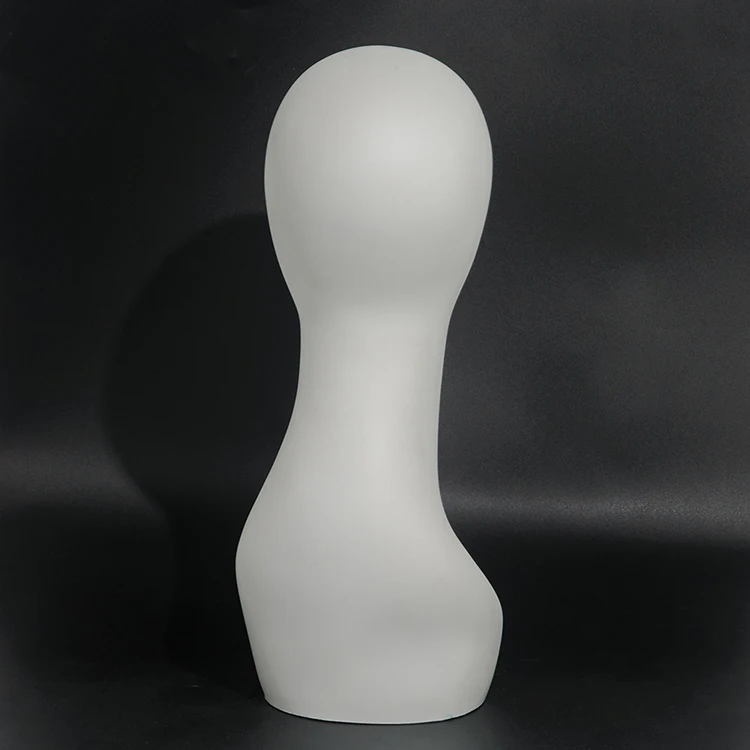 HUAYANG High Quality egg no Face white Black Faceless Mannequin Head for Hat