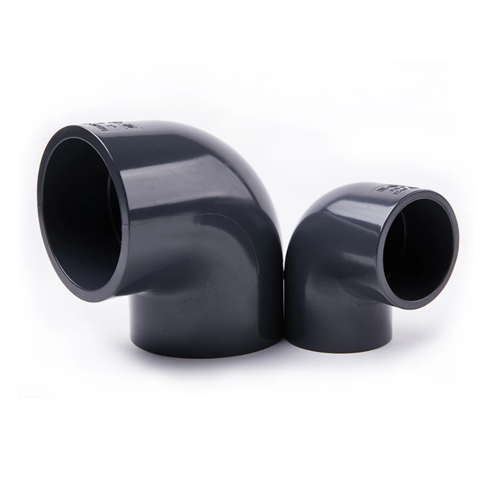 PVC Schedule 80 Pipe Fitting 2 Way Right Angle PVC Elbow Pipe Coupling Connector Adapter
