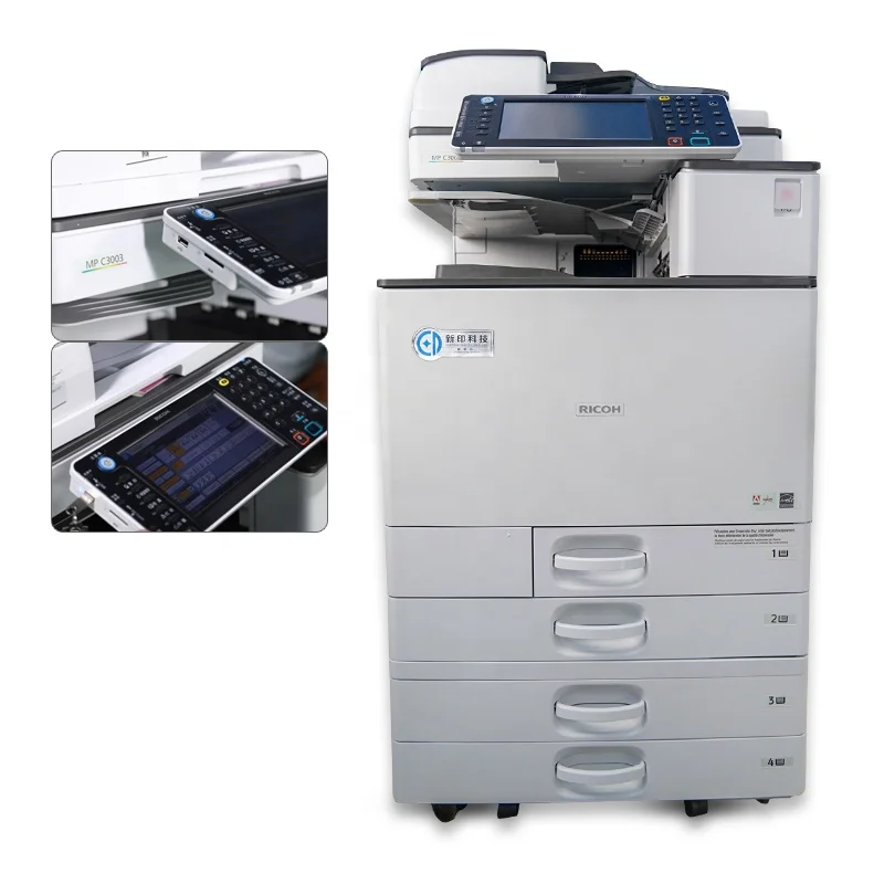
Used Copier Machine For RICOH AficioA4 A3 Ricoh Imprimante Duplicator Multifonction Scan/Print/ Machine Ricoh mp c3003 