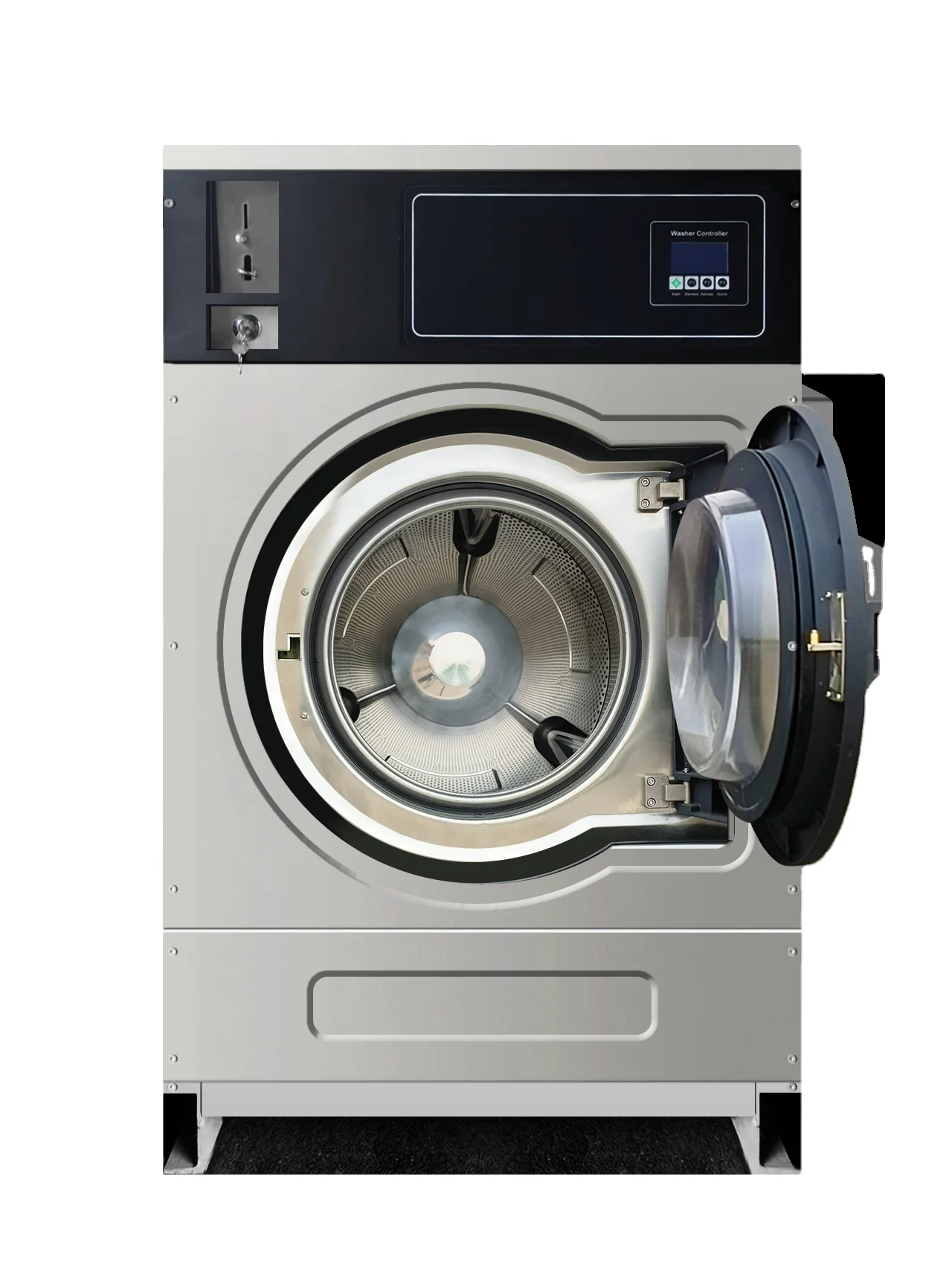 Full Automatic front loading commercial coin operated Stack Laundry Washer and Dryer Machine Laundry Equipment