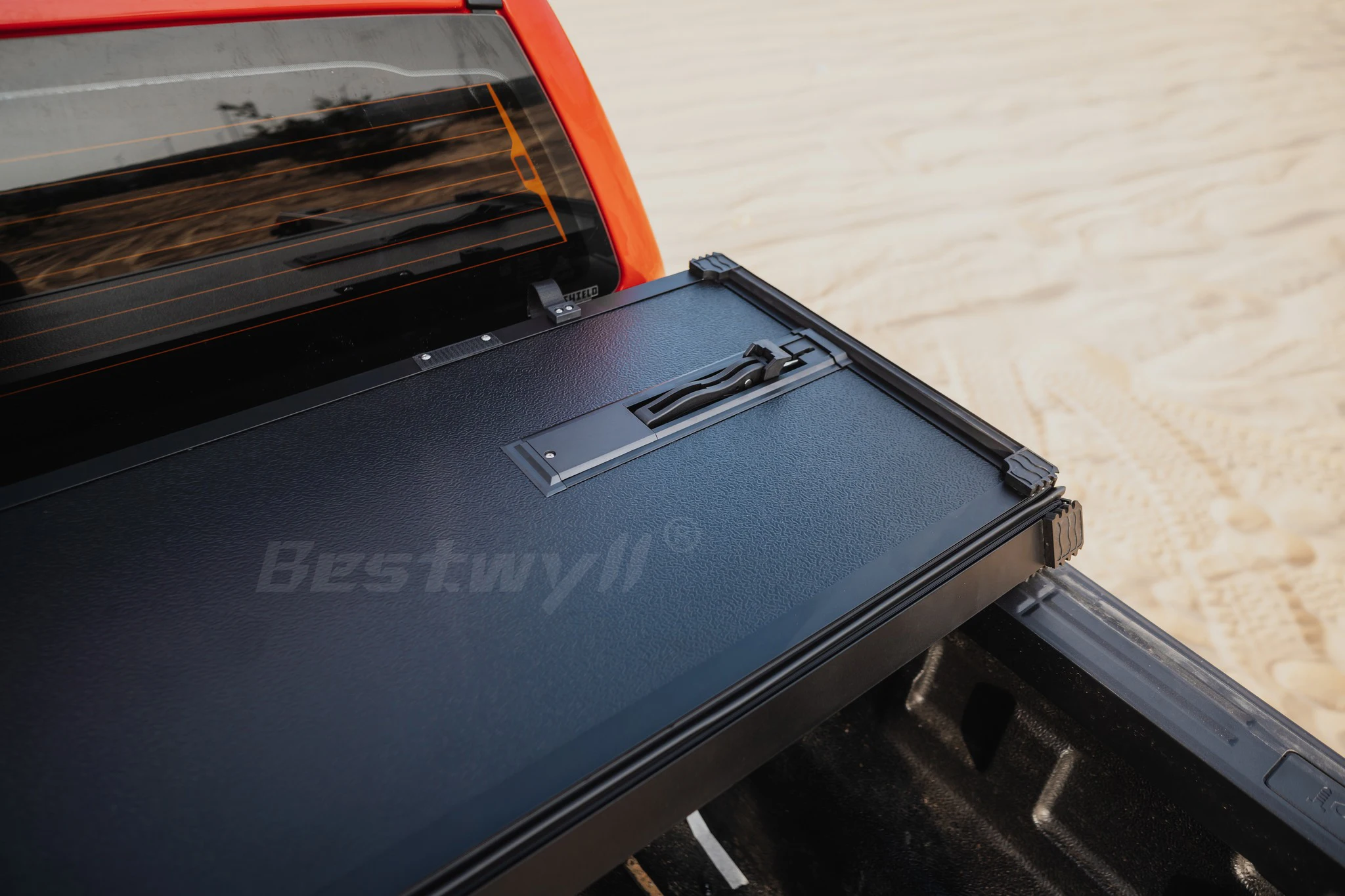 BESTWYLL Car Pickup Truck Three Foldable Folding Tonneau Tri Fold Hard Tri-Fold Trifold Bed Cover For Ford Ranger Xlt 2023 Z13