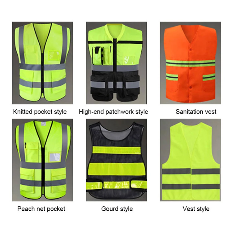 
customize polyester windproof flashing colorful outdoor running work men security reflective safety vest//  (1600149433227)