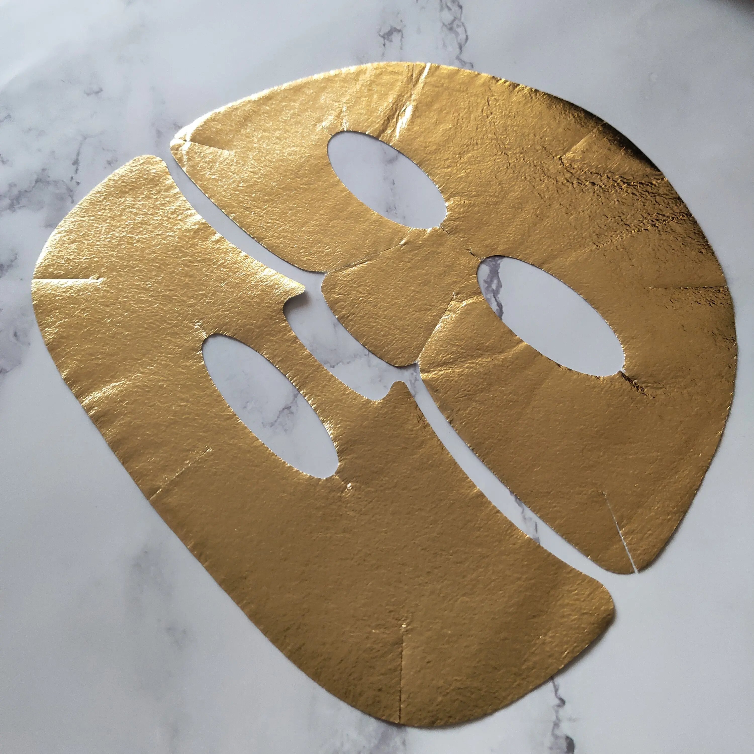 Manufacturer Oem Mask Sheet Dry Odm Mask Leaf Mask Sheet Golden Gold China Cotton Moisturizer Face Female Customizable Spunlace