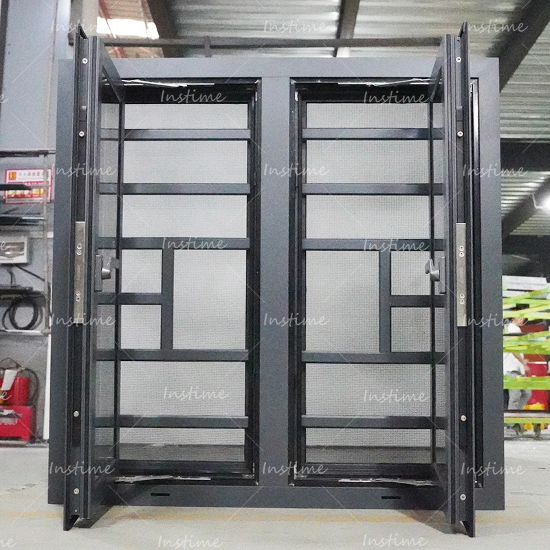 Instime China Wholesale Wrought Iron Window Frames Large Fixed Picture Windows Customized Modern Specification Aluminum Windows