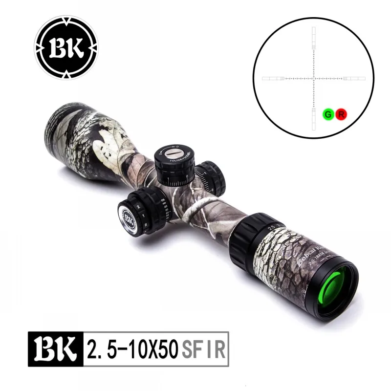 Bobcat King Scope 2.5-10X50SFIR Traffic Lights Lighting Sniper Scope Tactical Optics Sight Shockproof/Waterproof/Fogproof