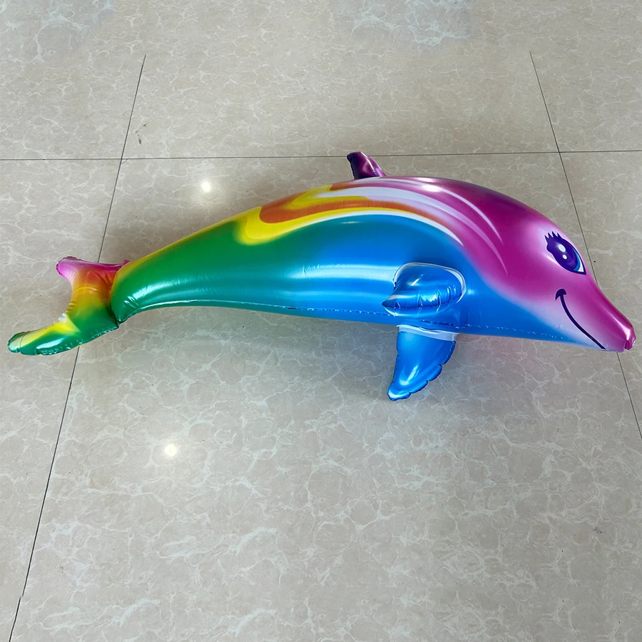 86 cm Inflatable Dolphin Toys for Swimming Pool Party Decorations Water Game Decor Inflated Animal Whale Shark Fish Balloon