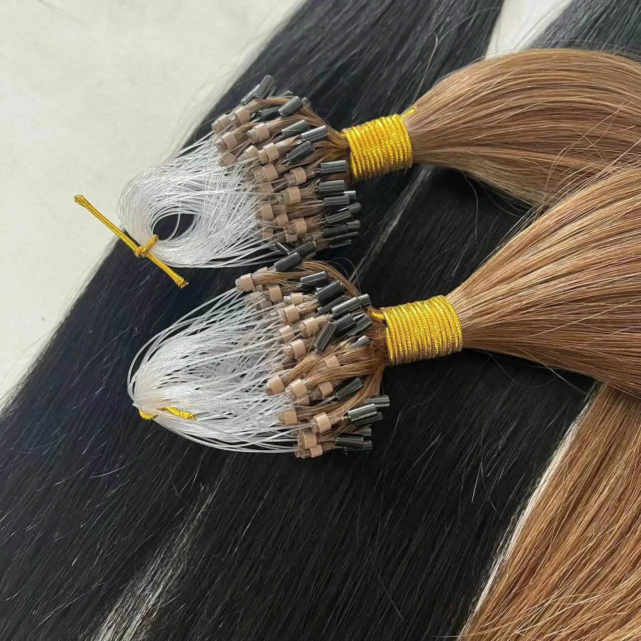 micro rings loop hair extensions Healthy 12A Grade Best Quality Micro Loop Ring Microlink Hair Extensions