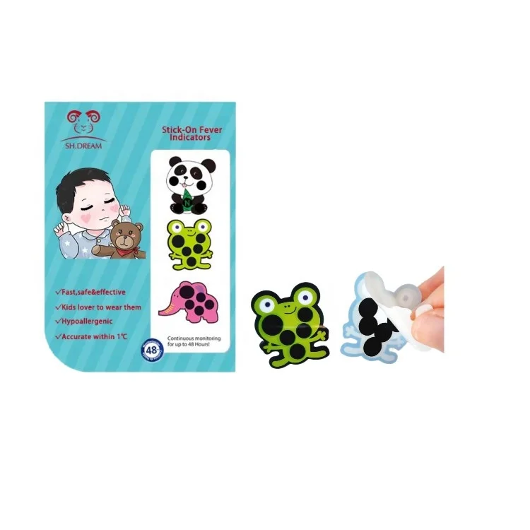 LCD PET Material Forehead Thermometer Strip Fever Body Sticker for Baby for Household Temperature Test