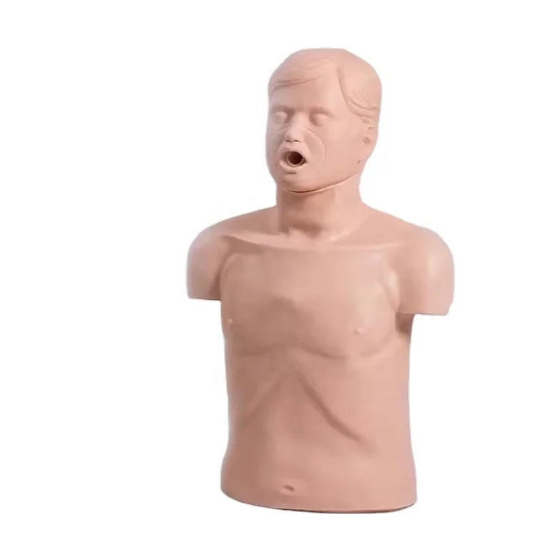 High quality Medical Science pvc Manikin for CPR Training  model Teaching Adult Half Body CPR Training Manikin