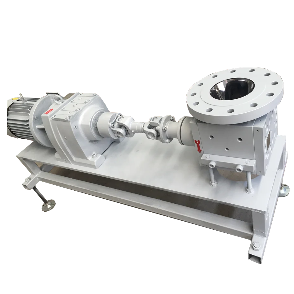 high pressure polyurethane oligomer discharge hot melt metering gear pump for rection kellte in chemical process