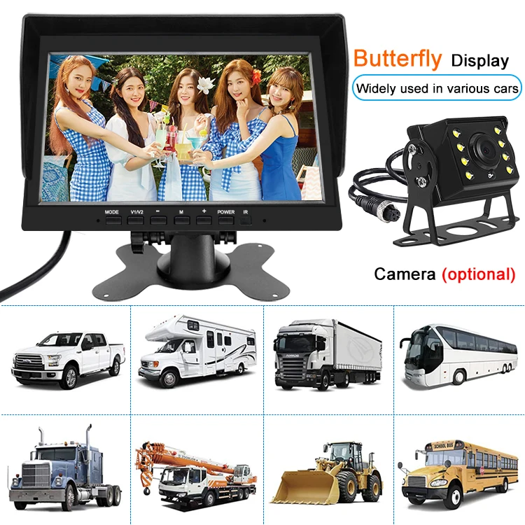 monitor 10 inch car 2 split 4 channel split screen monitor for car with AHD camera