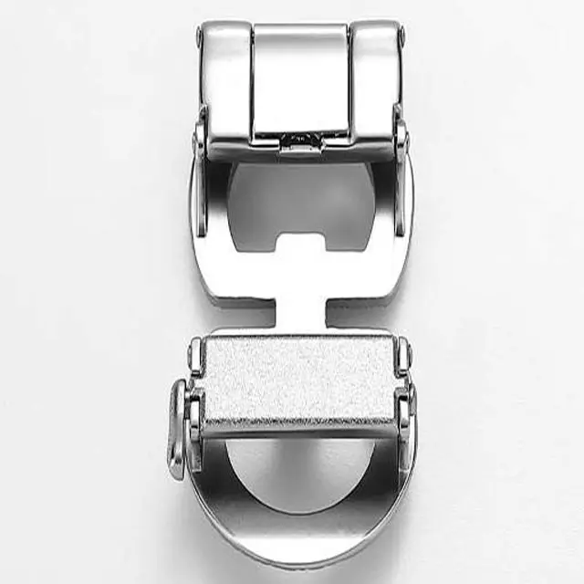 Gunmetal Belt Buckle Custom Cowhide Leather Ratchet Automatic Buckle Adjustable Belt For Men