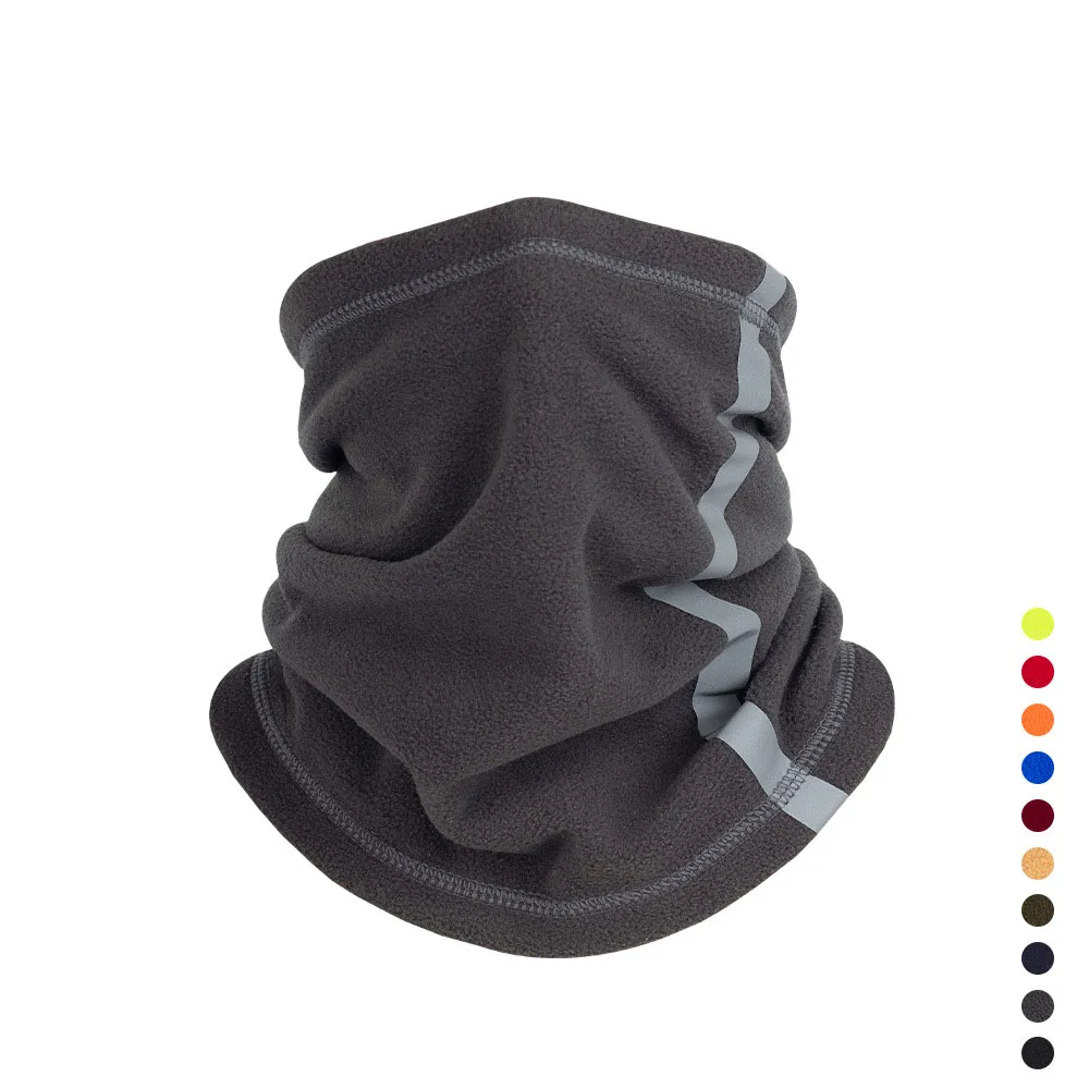 Winter riding warm fleece ski neck cover face protection riding biker polar suede hood balaclava face mask