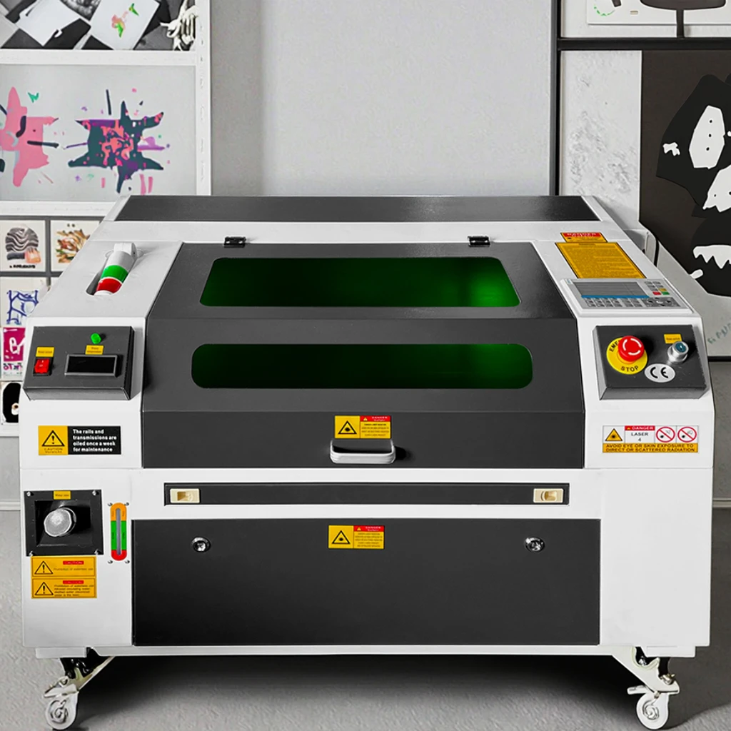 600*400mm Laser Engraving Cutting Machine Ruida 6445 Laser Cutter 60W Power Wood Leather Glass Stone Paper Rubber MDF LAS
