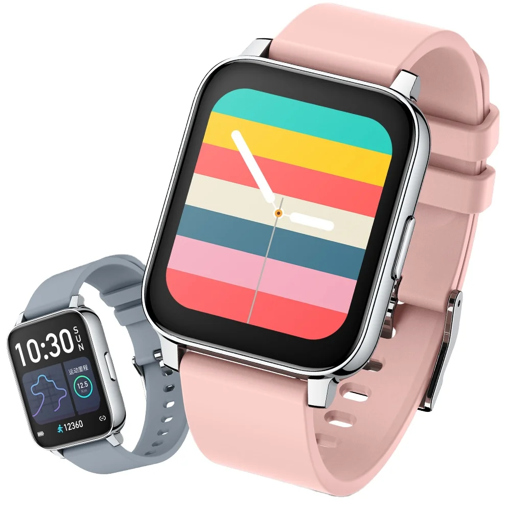 1.69 Inch Smart Watch Men Body Temperature Full Touch Screen  Accurate Oxygen Monitor Clock 2021 P36 Smartwatch Women