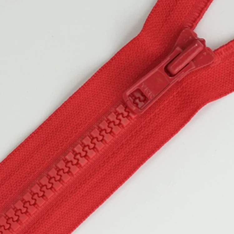 YKK zipper Wholesale big heavy decorative vislon resin polyacetal plastic zipper for jacket garment