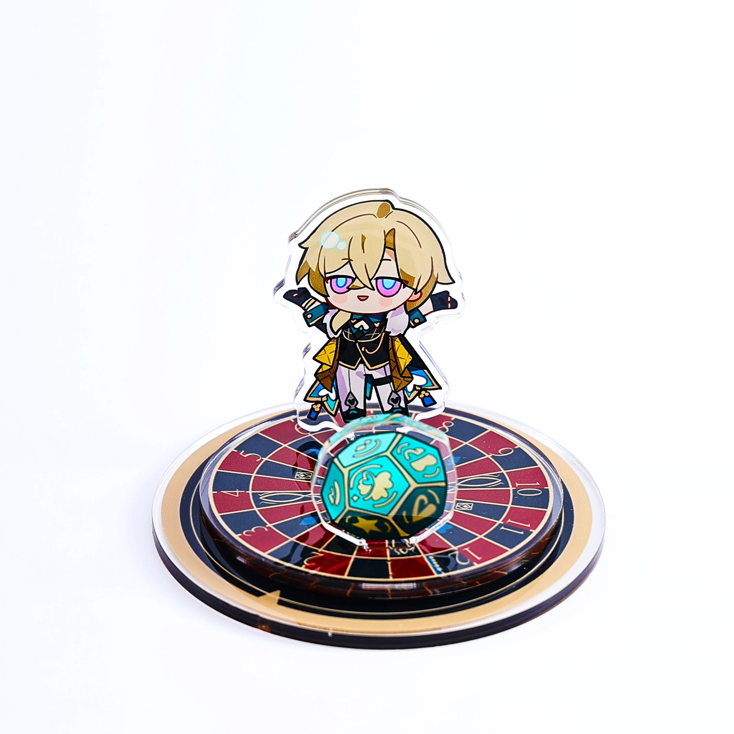 CNAWO New Arrival Custom Spinning Acrylic Key chain Anime Rotatable Charms