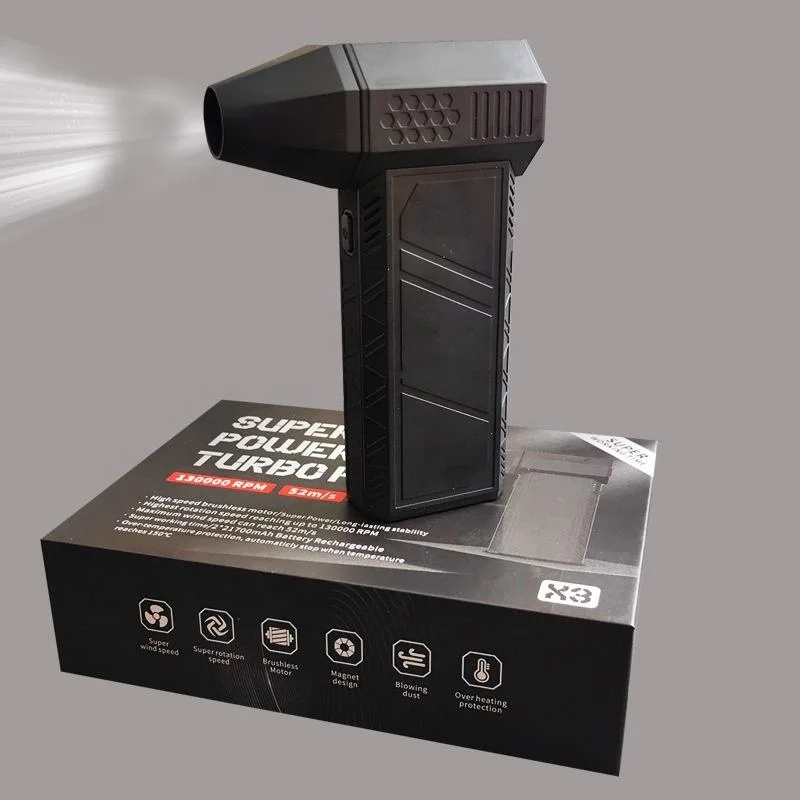 F.EASY.D 135000rpm Mini Compressed Air Duster Portable Hand Held Fan Electric Small Blower Mini Jet Turbo Fan Jet Fan For Clean