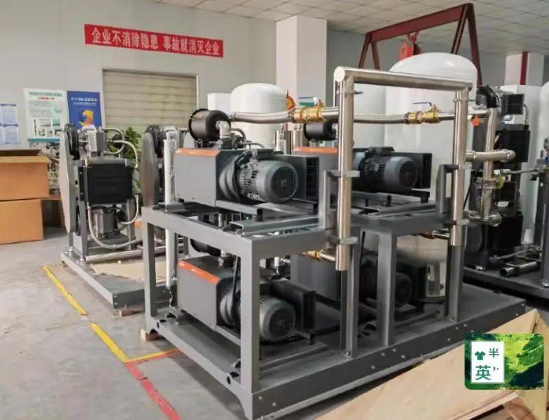 Medical Vacuum Pump Rotary Vane Oil lubricated Vacuum Plant