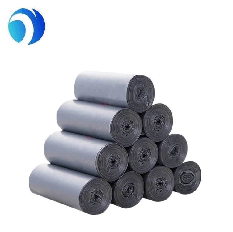 Garbage Bag Recycled Plastic Trash bag Logo Printing Kitchen Office  HDPE Black White Green Blue