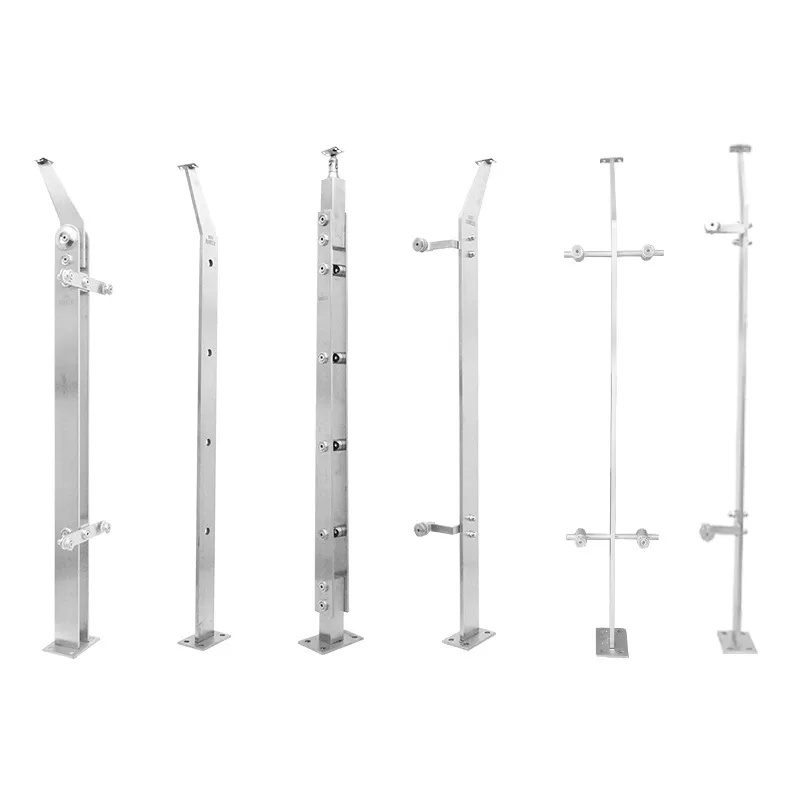 Customized High Quality Stainless Steel Terrace Handrail Balustrade Balcony Glass Railing Column