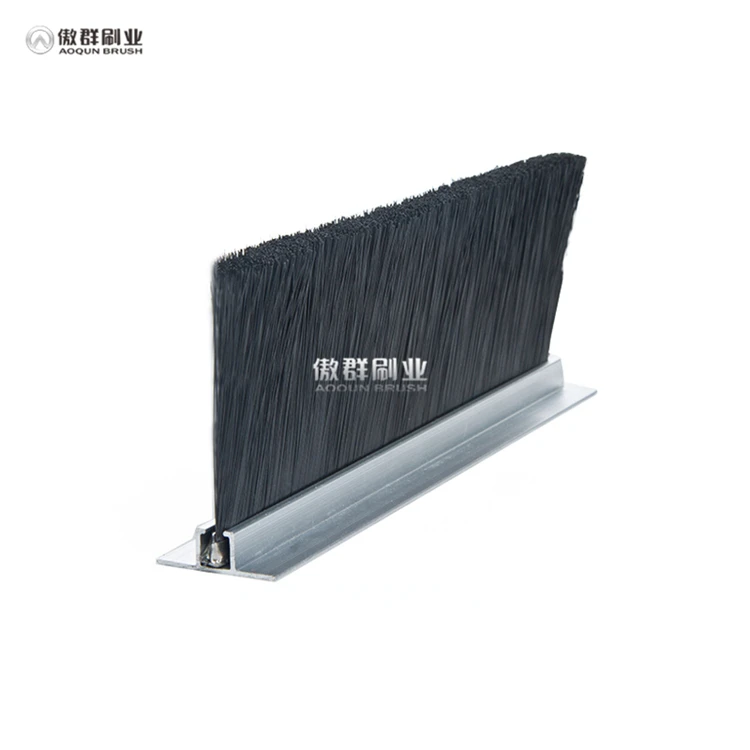 Factory Customized Standard Bristle Length Dust Proof Aluminium Door Nylon Brush Strip