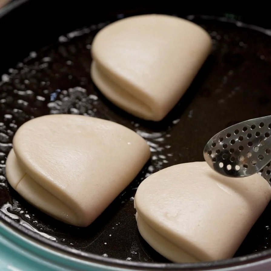 Longtai халяльная еда в китайском стиле бургер Gua Bao на пару булочки из листьев лотоса Бао