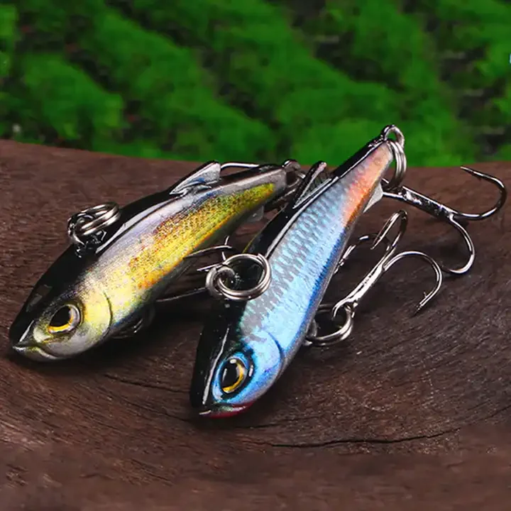 4cm 4.3g 5 Colors Artificial Hard VIB Fishing Lure Lifelike Sinking VIB Bait For Freshwater And Saltwater