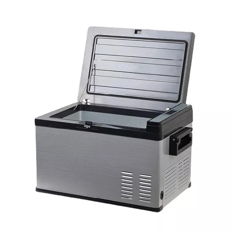 Portable rear seat cooler 25l 12v mini car fridge and freezer refrigerator for car