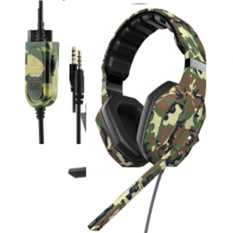 Clear sound high resolution stereo vocal microphone wired gaming headset