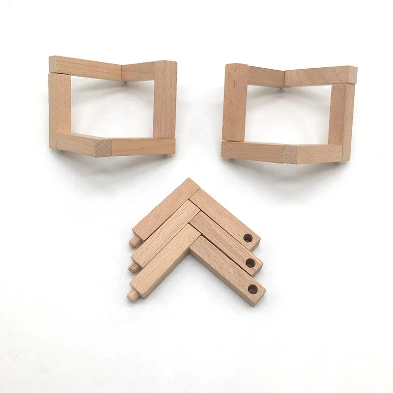 3D Small Night Lamp Moon Lamp Solid Wood Frame Printing Moon Lamp For Bedroom Decoration Birthday Gift