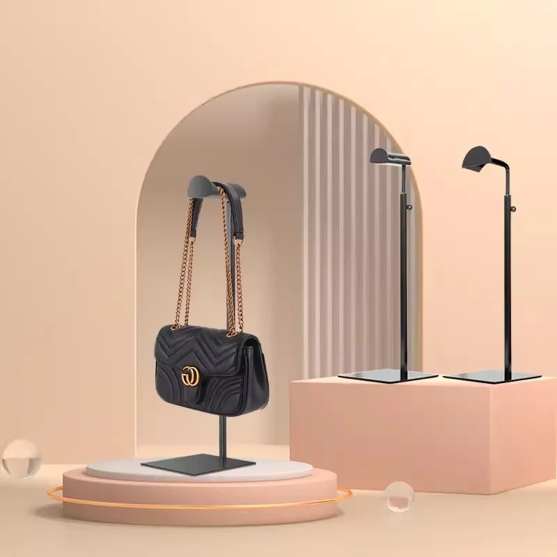 Luxury Women Bags Display Rack For Handbag  Bag Stand For Retail Ladies Metal Women Handbag Display Stand For Shop