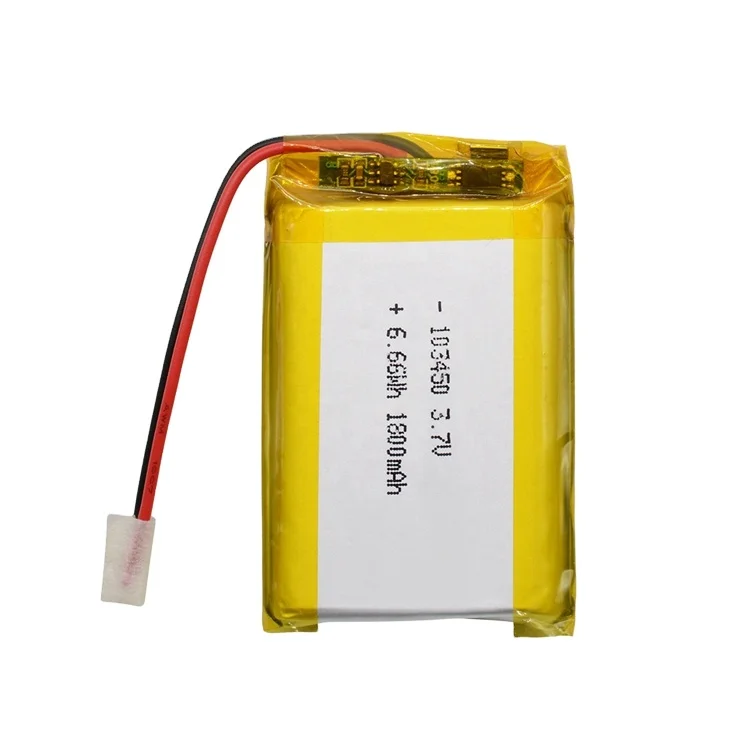 
 Температура хранения 25 циклов жизни 500 раз пользовательский 3,7 V 1800Mah литий-полимерный аккумулятор  