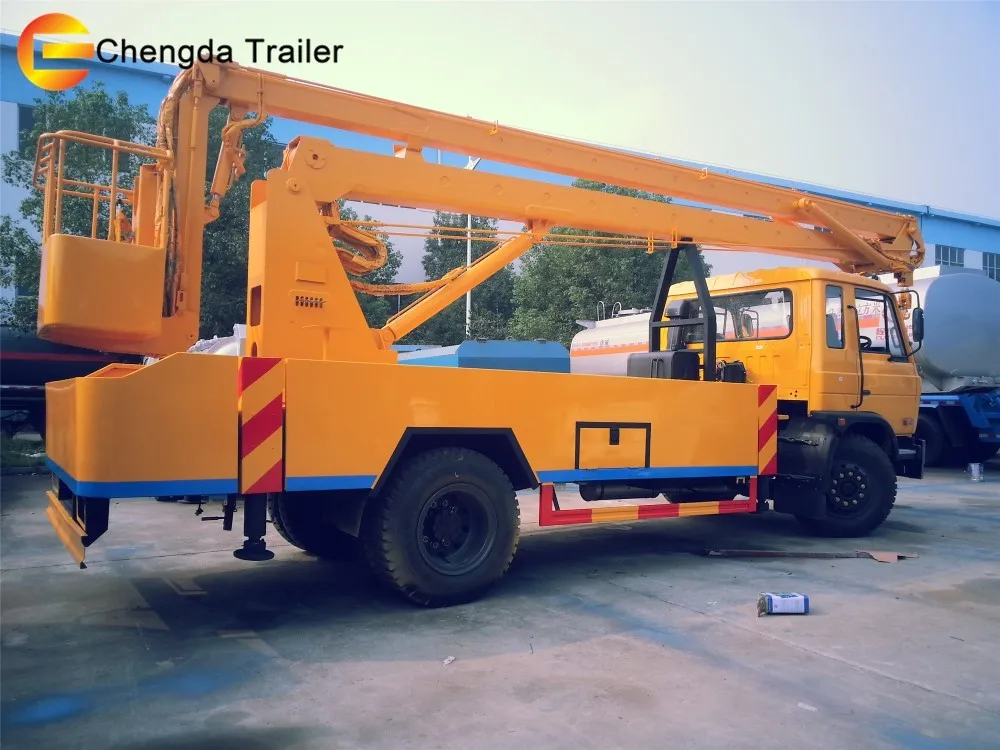 Подъемная гидравлическая платформа Dongfeng высотой до 14 м легкая грузовая для воздушных работ