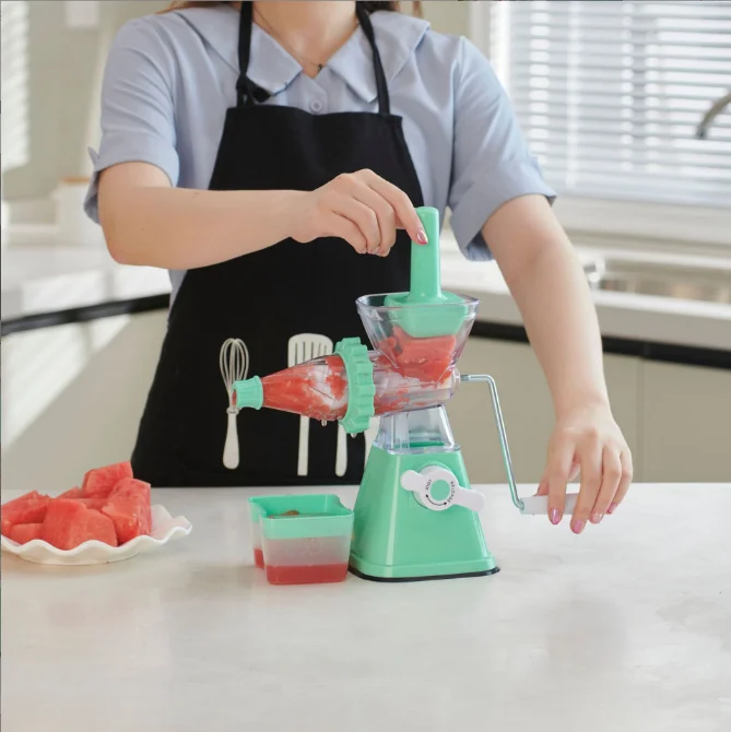 Hand chopper rolling shredding juicing minced meat,sausage noodle making set roller slicer flour milling machine