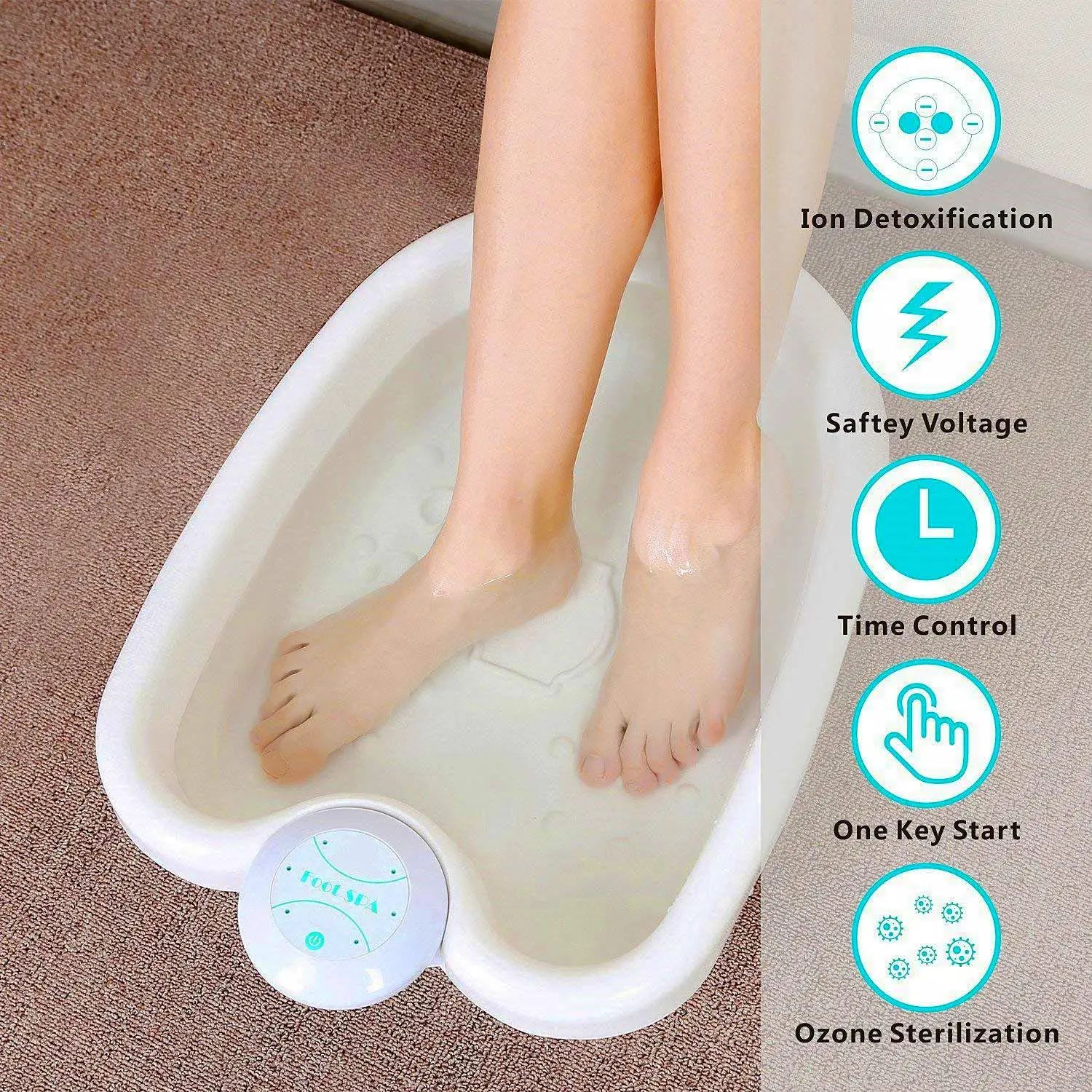 2024 High-tech Ionic Foot Cleanse Spa and New ion detox foot bath without basin