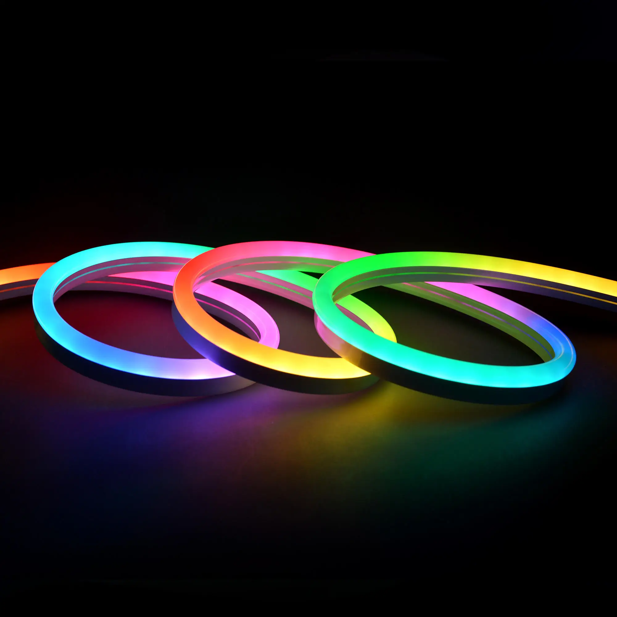 silicone  13*13mm suit for 8mm flexible bendable neon tube  Customized Shape match 2835 5050 match flexible led strip