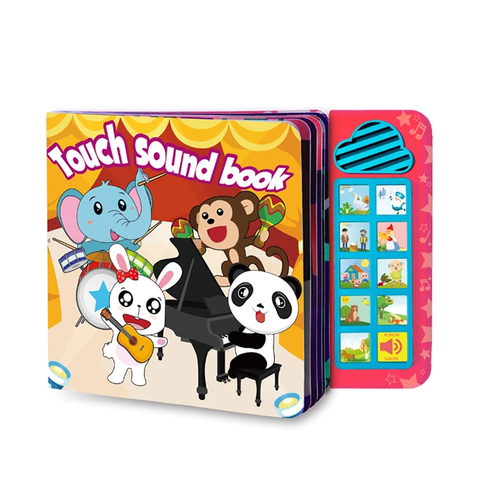 3 + лет, детская интерактивная электронная книга с кнопками на английском языке