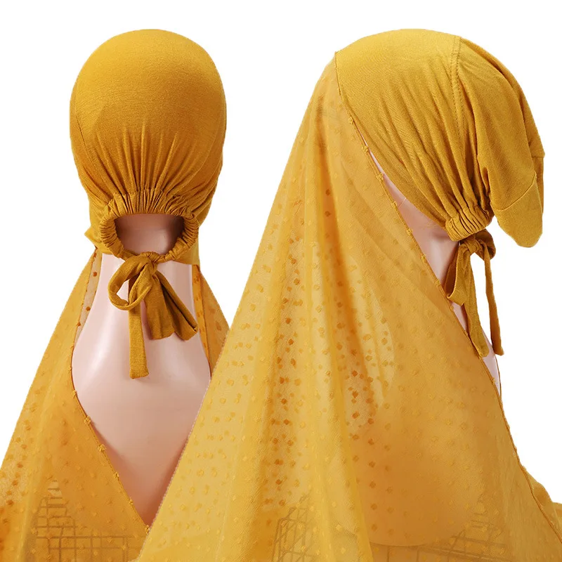 niqab Scarf great Adjustable cap chiffon hijab Shipping caps Istant Turban suit scarf Online
