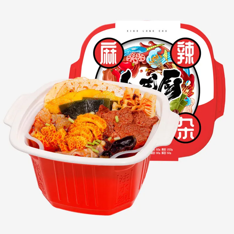 
Xiaolongchu Spicy Instant Hot Pot Convenient Fast Food Beef Offal Self Heat Hotpot 