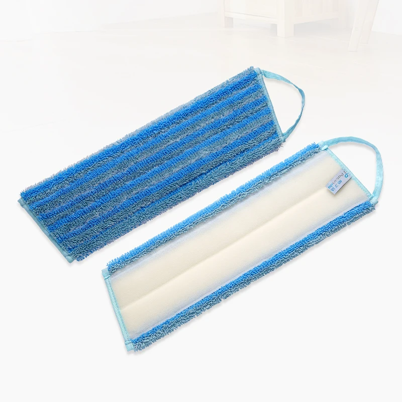 Wholesale Commercial Industrial Microfiber Wet Mop Trapezoid Shape Cleaning Floor Tool Scrubbing Refill Head Microfiber Mop