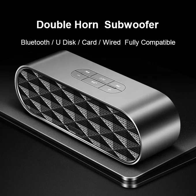 
Mobile phones use 2000mAh Built-in double speakers double speakers micro blue tooth speaker 