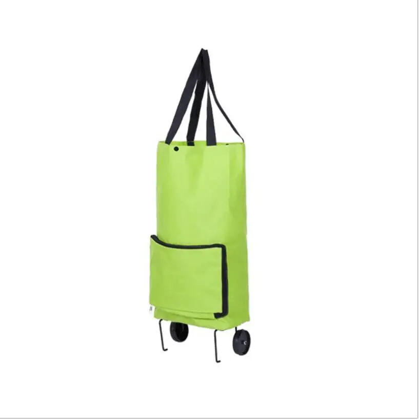 Factory wholesale reusable shopping bags folding shopping trolley bag tote