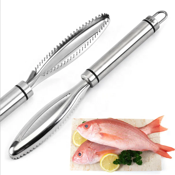 Stainless Steel Fish Skin Brush Scraping Fish Scale Brush Kitchen Fast Remove Fish Scale Peeler Scraper