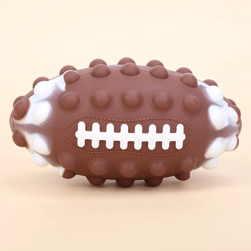 Football Stress Reliever Push Bubble Sensory Fidget Toys New Design Popping Silicone Ball Customize Unisex Toy Ball